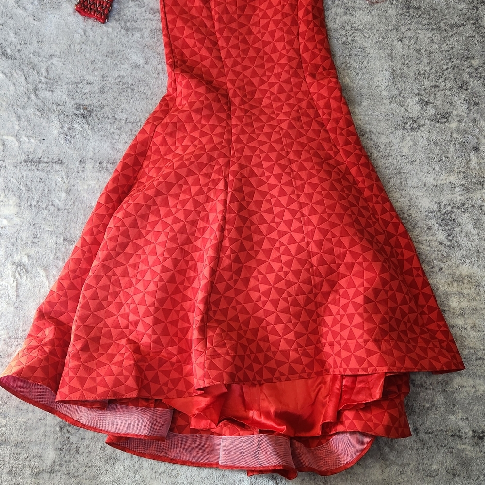 Mac Duggal Red Two Piece Mermaid Gown Size 2 NWT - Picture 3 of 12